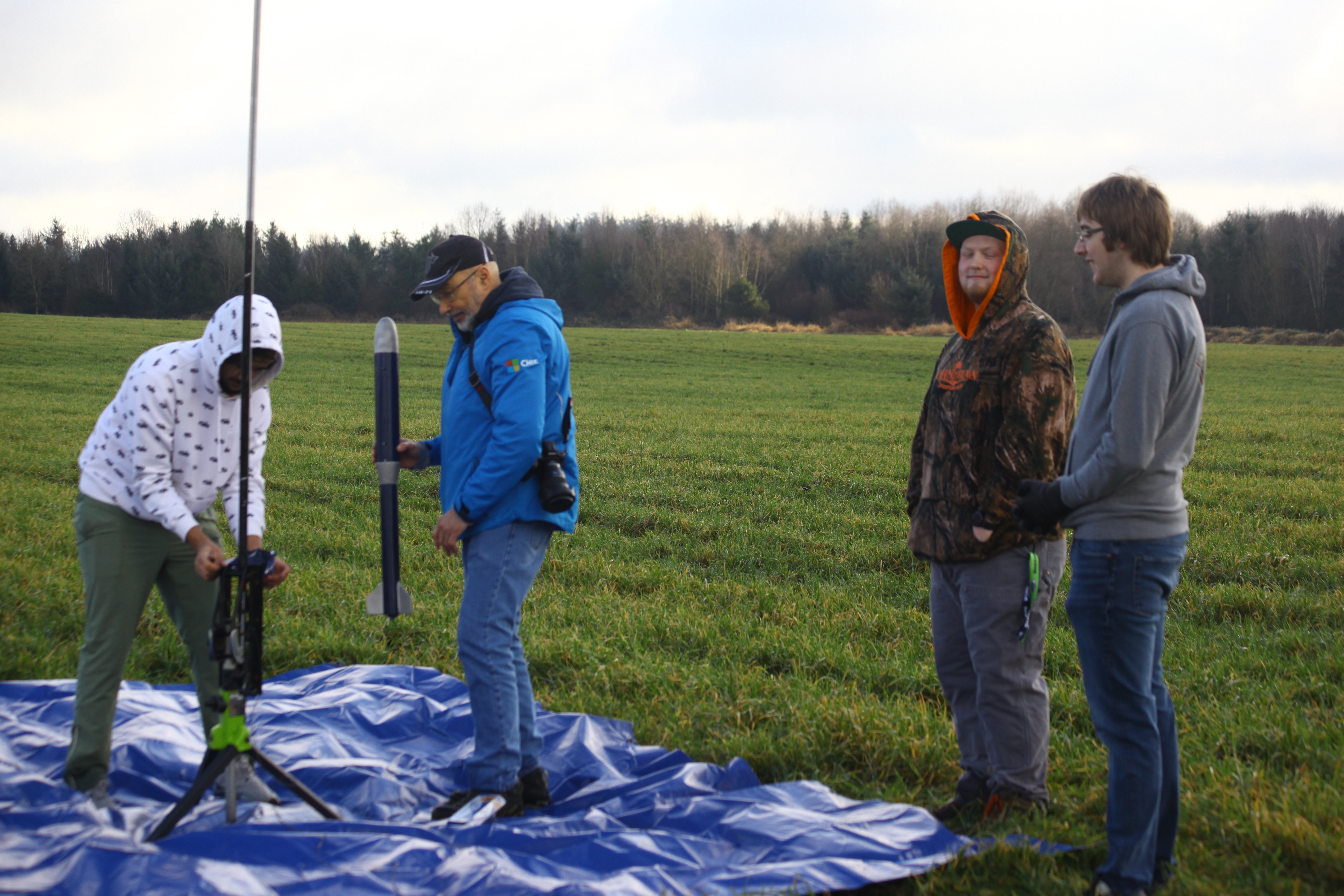 Setting up the rocket